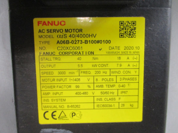 FANUC A06B-0273-B100#0100 408VAC 18/7.9A NSNP