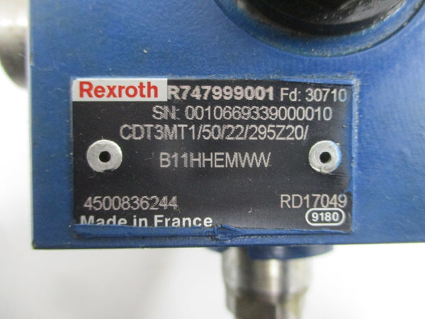 REXROTH CDT3MT1/50/22/295Z20/B11HHEMWW R747999001 NSNP