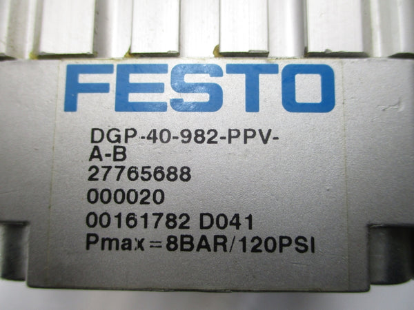 FESTO DGP-40-982-PPV-A-B 27765688 120PSI NSNP