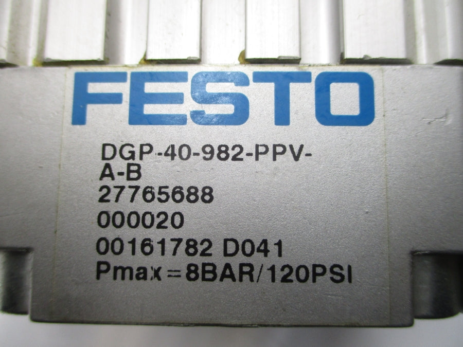 FESTO DGP-40-982-PPV-A-B 27765688 120PSI NSNP