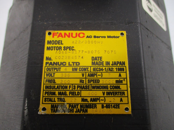 FANUC A06B-0177-B075#7075 336VAC 7A NSNP