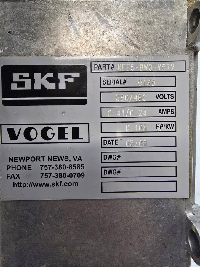 SKF MFE5-BW3-V57V 280/480V 0.41/0.24A UNMP