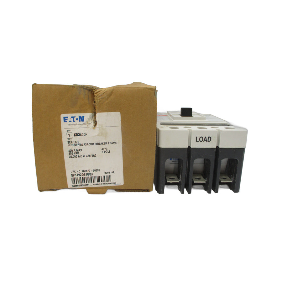 EATON KD3400F 1492D81G03 SER. C 600VAC 400A (AS PICTURED) NSMP