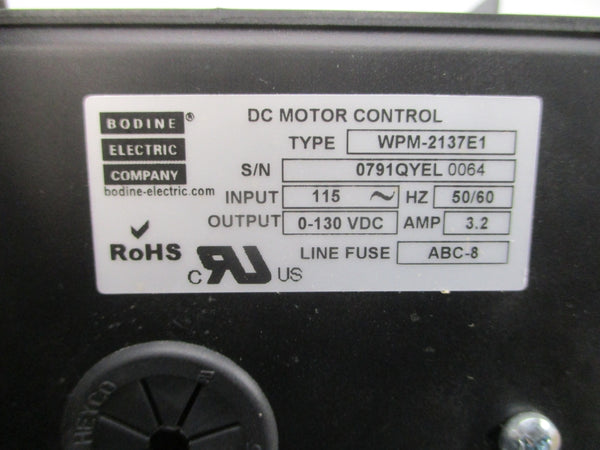 BODINE ELECTRIC WPM-2137E1 115V 3.2A NSMP