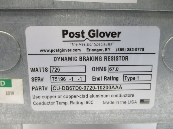 POST GLOVER CU-DB67D0-0720-10200AAA NSNP