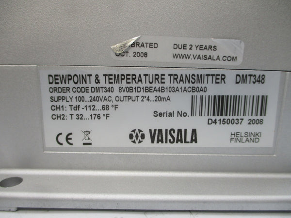 VAISALA DMT348 8V0B1D1BEA4B103A1ACB0A0 100-240VAC NSMP
