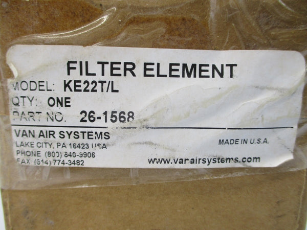 VAN AIR SYSTEMS KE22T/L 26-1568 NSMP