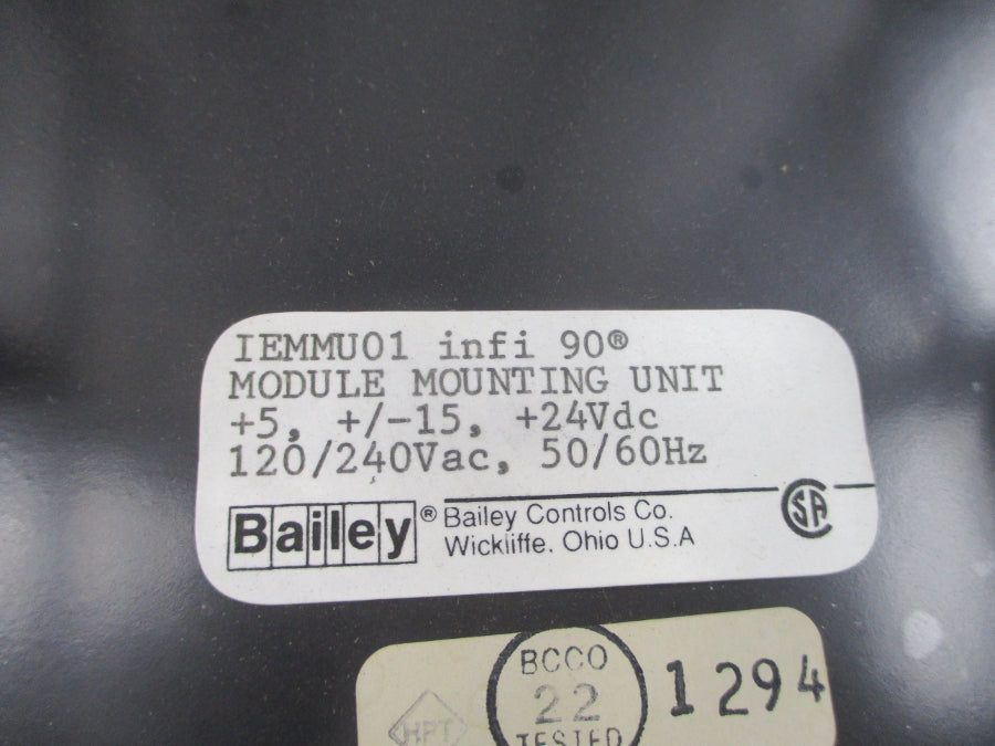 BAILEY IEMMU01 120/240VAC UNMP