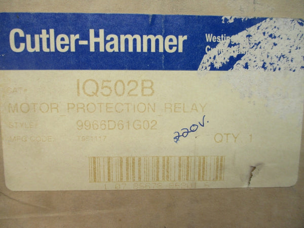CUTLER HAMMER IQ502B 9966D61G02 220-240V 71A NSMP