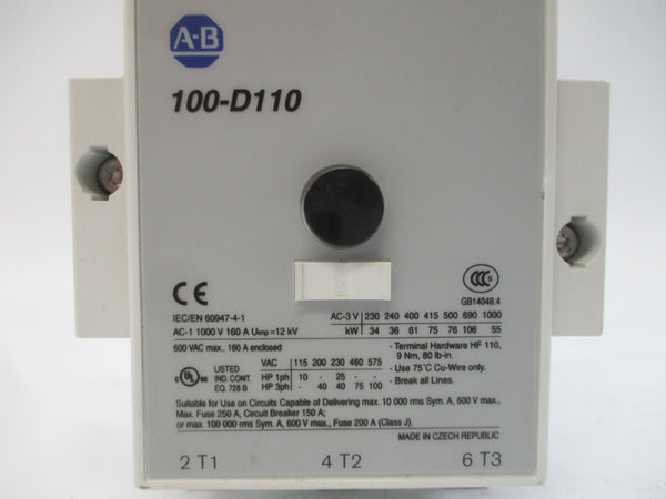 INDUSTRIAL SPARE PART 100-D110 230V 160A NSNP