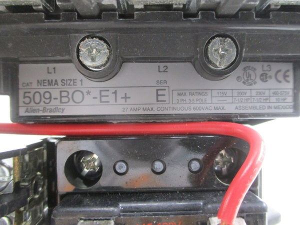 INDUSTRIAL SPARE PART 509-BOD-E1+ SER. E 110/115-120V 27A NSNP