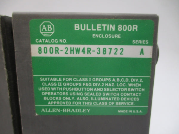 INDUSTRIAL SPARE PART 800R-2HW4R-38722 SER. A (BR/WH) NSMP