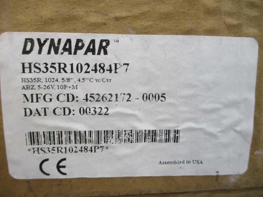 DYNAPAR HS35R102484P7 5-26V 5/8" NSMP