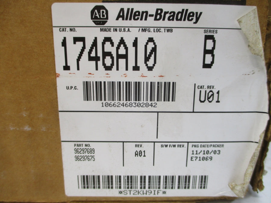INDUSTRIAL SPARE PART 1746-A10 SER. B REV. A01 NSMP