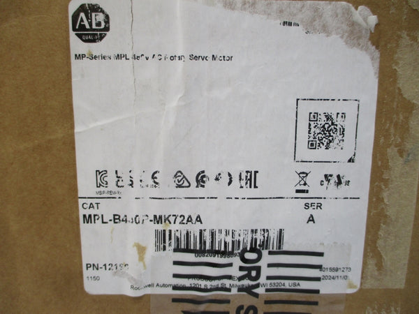INDUSTRIAL SPARE PART MPL-B430P-MK72AA SER. A 460VAC 9.2A NSMP