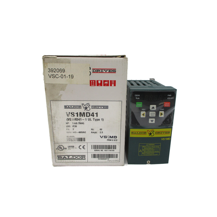 BALDOR VS1MD41-1 F/W 2.212 440-480VAC 2.5A NSMP