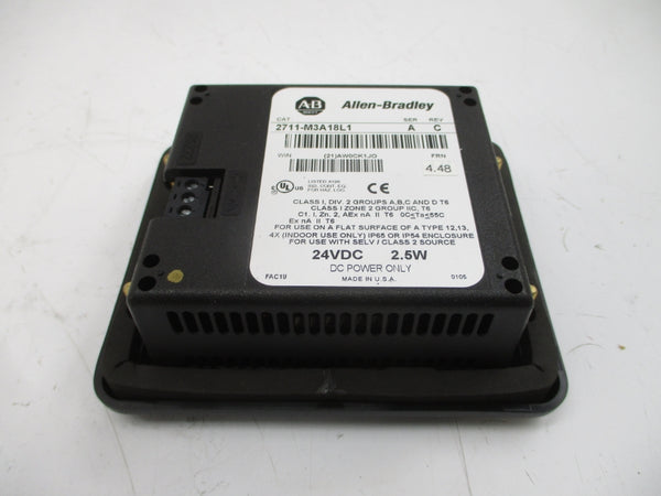 INDUSTRIAL SPARE PART 2711-M3A18L1 SER. A F/W 4.48 24VDC REV. C REMAN