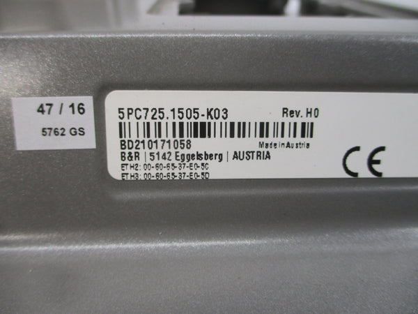 B&R AUTOMATION 5PC725.1505-K03 5P62:KHS-07 24VDC 1/2.5A REV. H0 NSNP