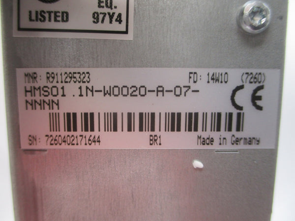 REXROTH HMS01.1N-W0020-A-07-NNNN R911295323 254-750VDC 14A NSMP