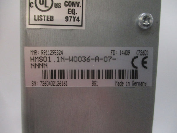 REXROTH R911295324 HMS01.1N-W0036-A-07-NNNN 254/750VDC 24.5A NSMP