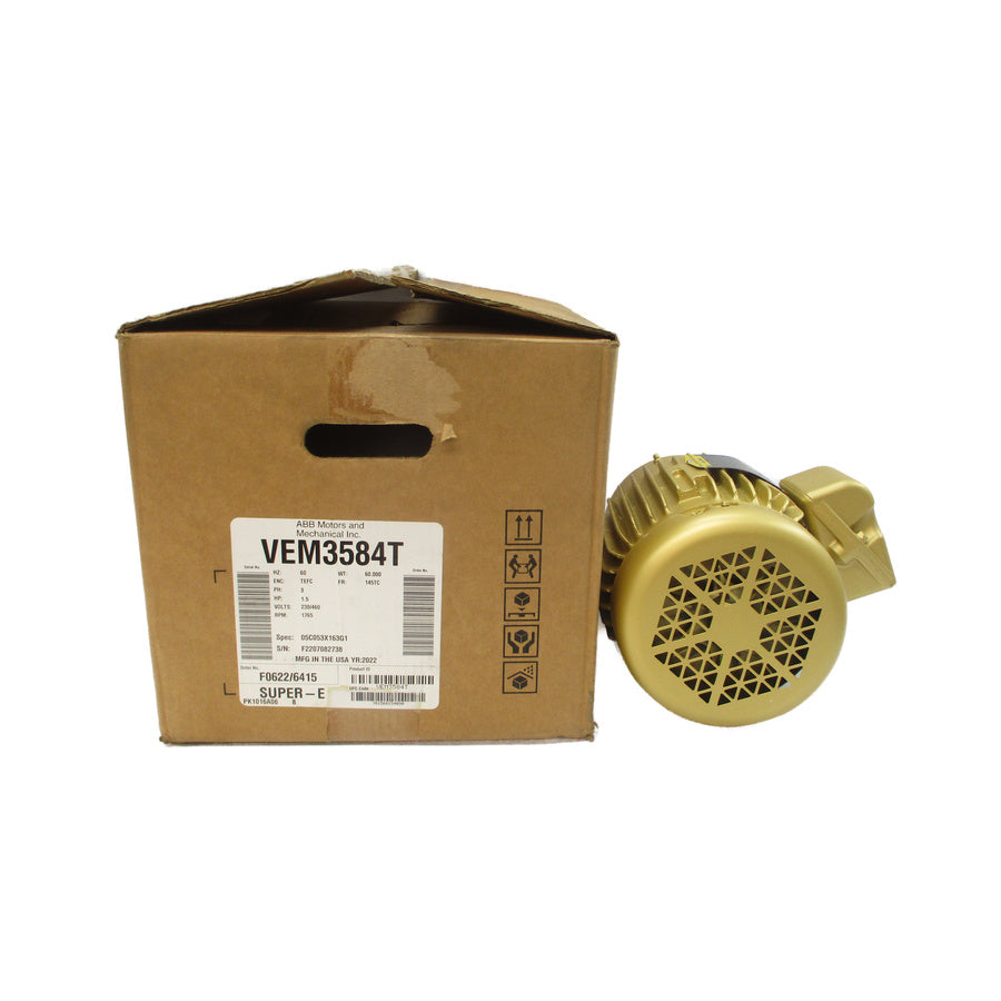 BALDOR VEM3584T 05C053X163G1 230/460V 4.6/2.3A NSMP