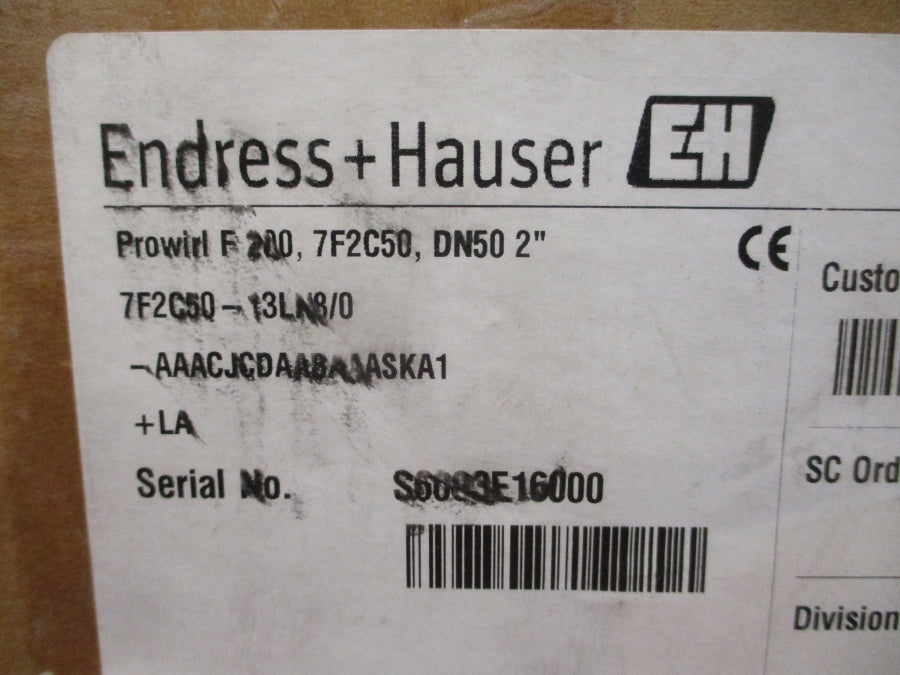 ENDRESS+HAUSER 7F2C50-13LN8/0 2" NSMP