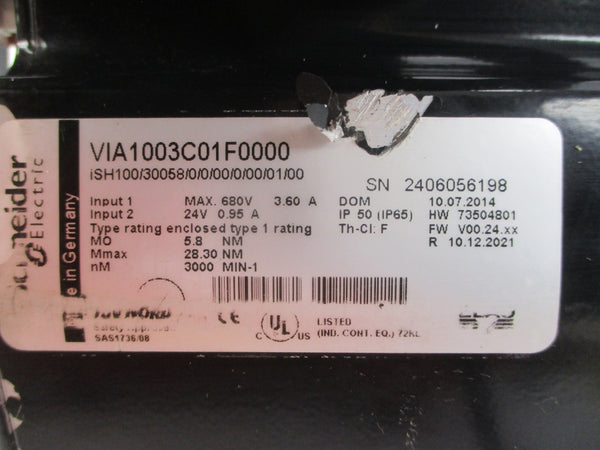 SCHNEIDER ELECTRIC VIA1003C01F0000 680V 3.60A UNMP