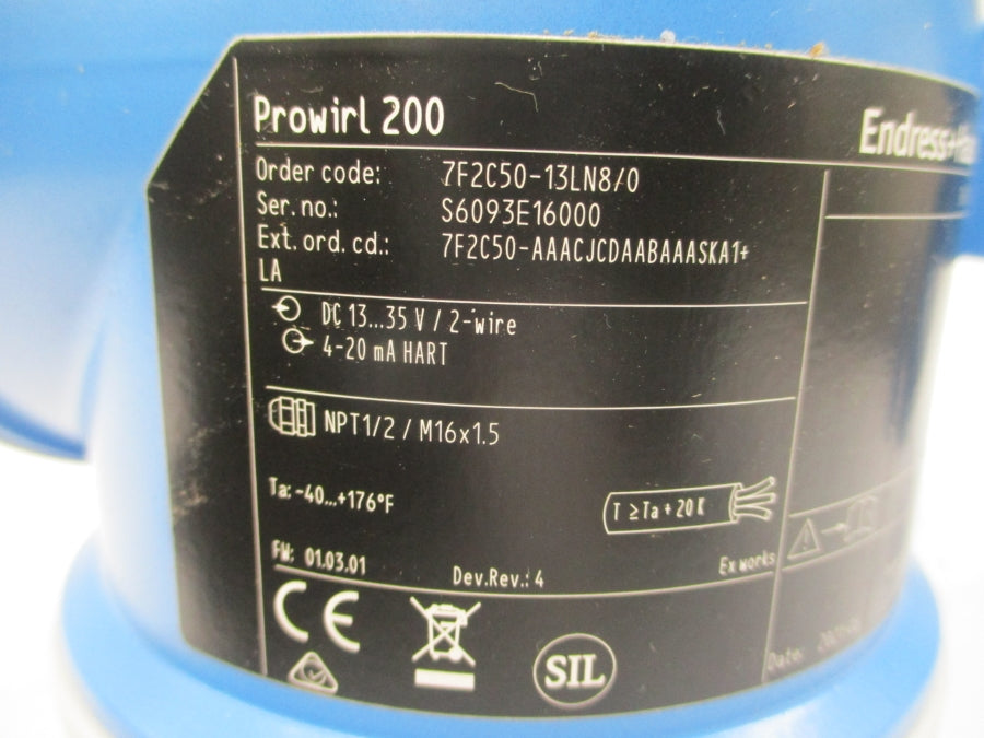 ENDRESS+HAUSER 7F2C50-13LN8/0 13-35VDC REV. 4 NSNP