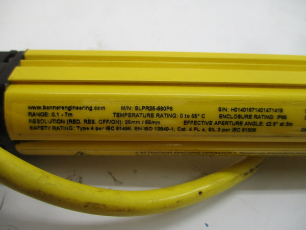 BANNER ENGINEERING SLPR25-690P8 24VDC 0.150A NSNP