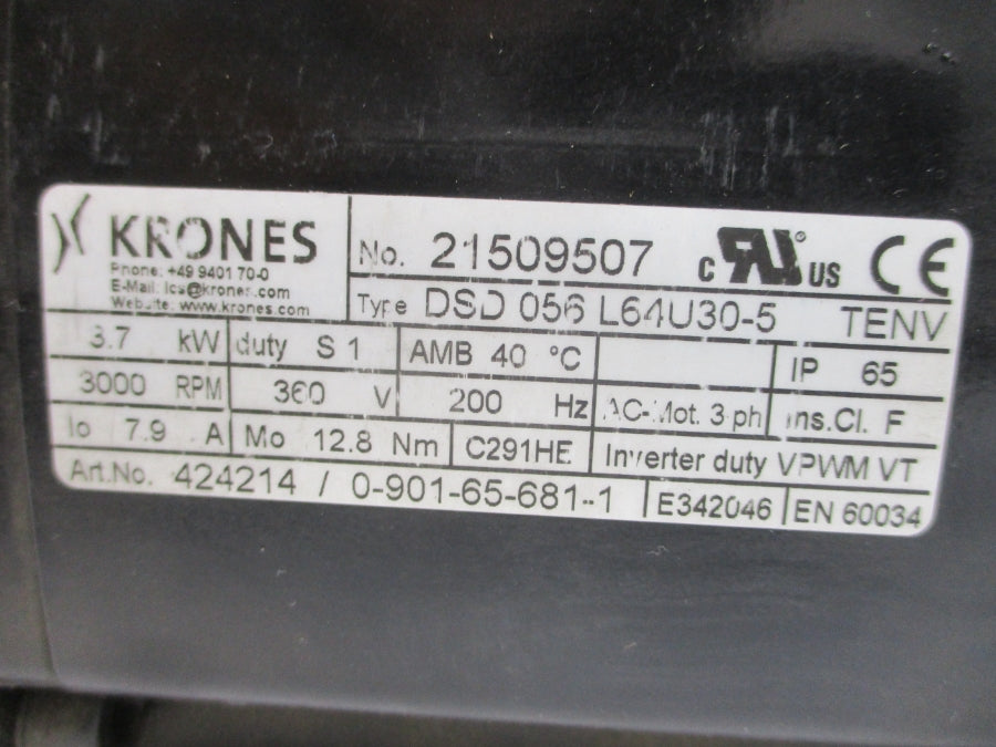 KRONES DSD056L64U30-5 21509507 360V 7.9A NSNP