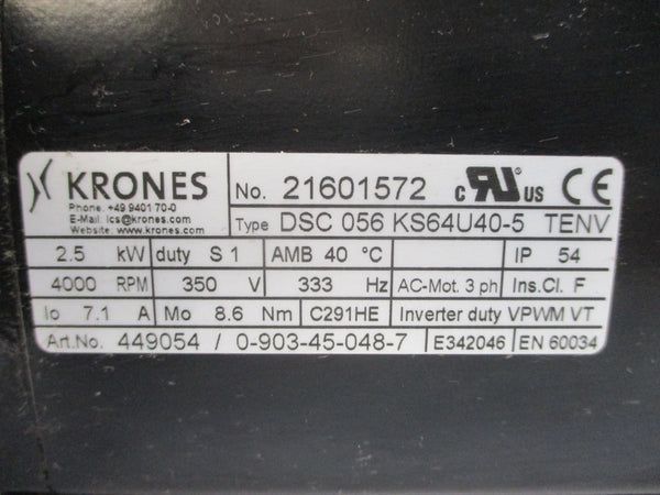 KRONES DSC056KS64U40-5 21601572 350V 7.1A NSNP