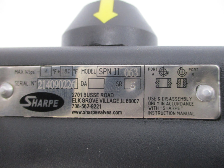 SHARPE SPNII063 86 145PSI 1" NSNP