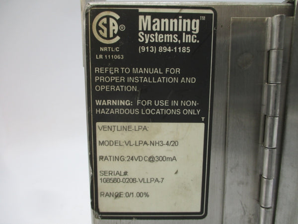 MANNING SYSTEMS VL-LPA-NH3-4/20 24VDC UNMP