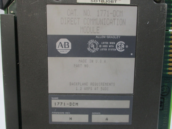 ALLEN BRADLEY 1771-DCM SER. A F/W H 5VDC 1.2A UNMP