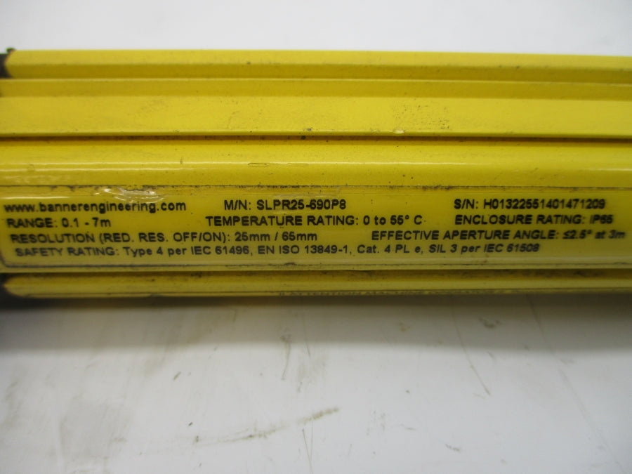 BANNER ENGINEERING SLPR25-690P8 24VDC 0.150A UNMP