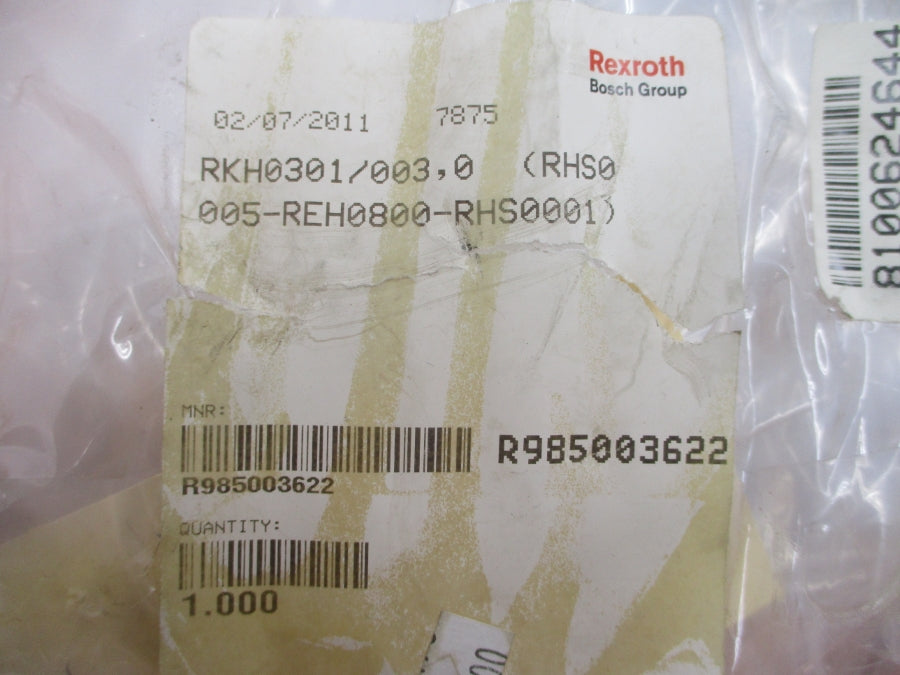 REXROTH R985003622 RKH0301/003.0 NSMP