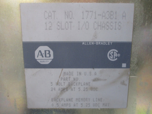 ALLEN BRADLEY 1771-A3B1 SER. A 5.25VDC 24A UNMP