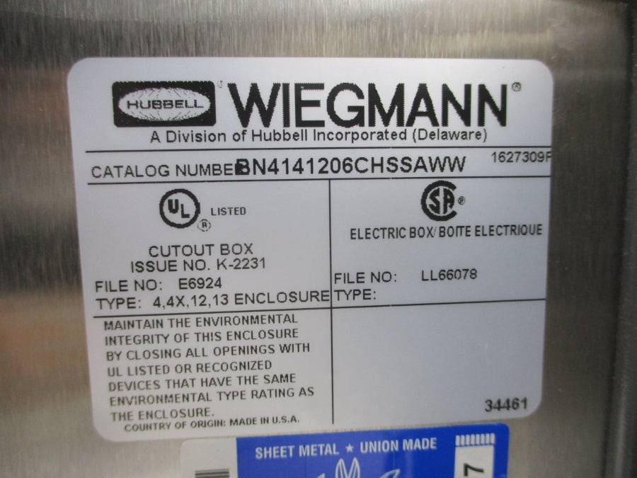 HUBBELL BN4141206CHSSAWW NSNP