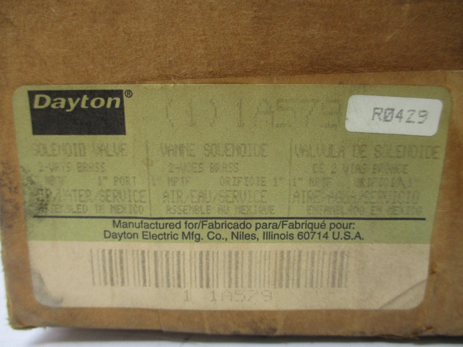 DAYTON 1A579 125/250PSI 1" NSMP