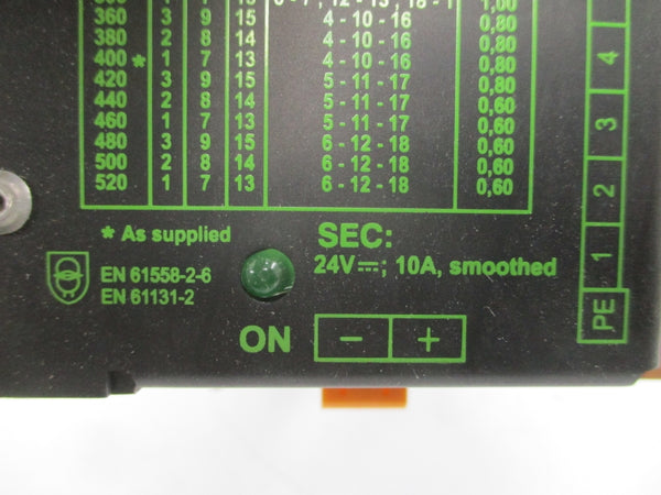 MURR ELEKTRONIK MDG10-208-520/24VDC/10A 85791 24VDC 10A NSNP