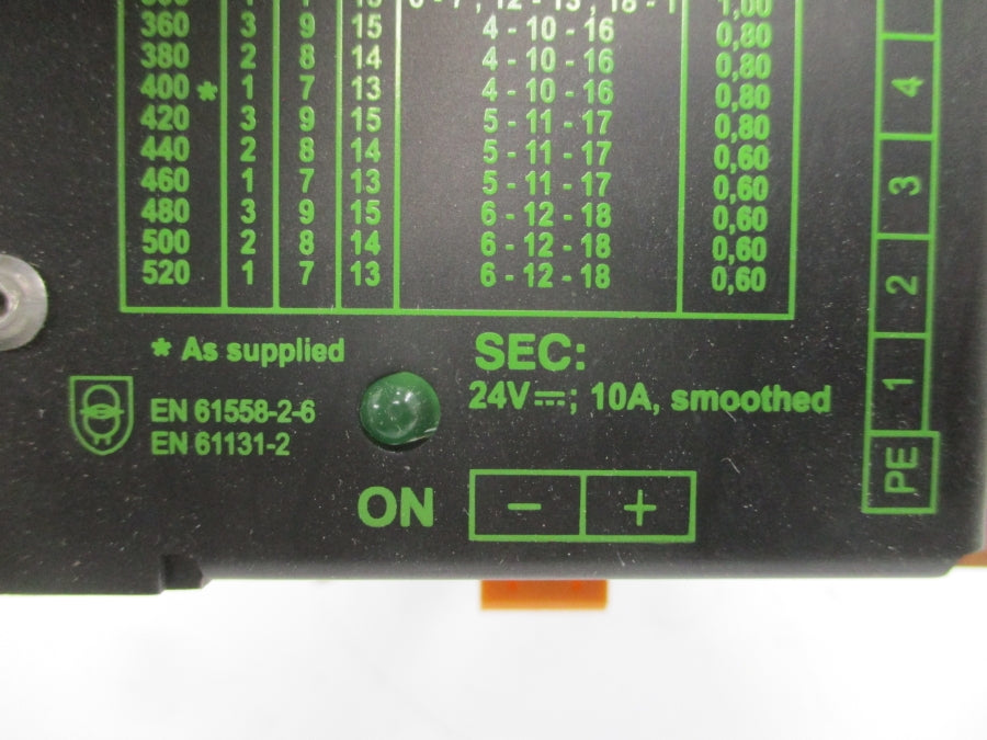 MURR ELEKTRONIK MDG10-208-520/24VDC/10A 85791 24VDC 10A NSNP