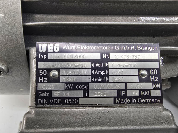 WEG ODG654T/500 2476797 480V 0.80A NSNP