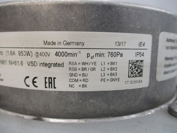 EBMPAPST G3G250-KY13-C7 380-480VAC 1.6A NSNP