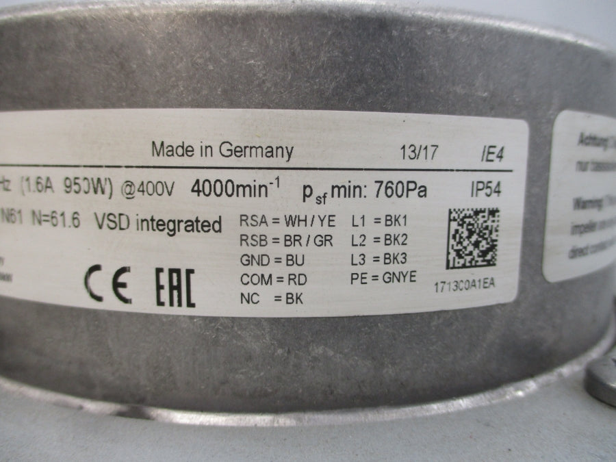 EBMPAPST G3G250-KY13-C7 380-480VAC 1.6A NSNP