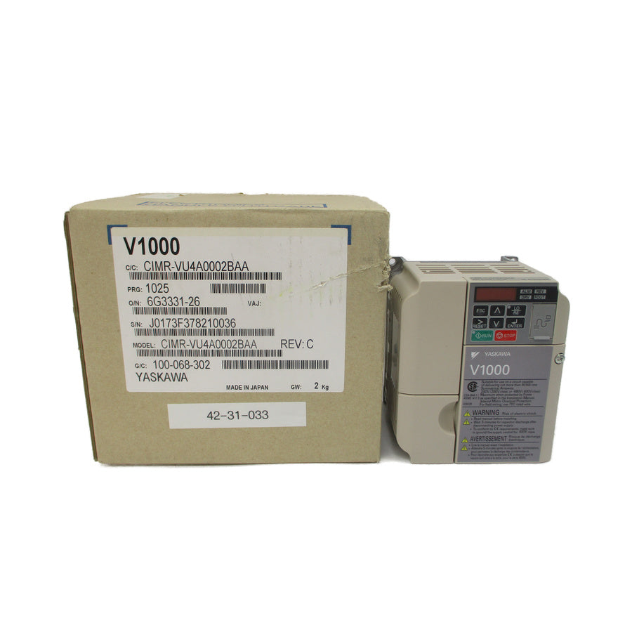 YASKAWA CIMR-VU4A0002BAA 380-480VAC 2.1/1.8A REV. C NSMP