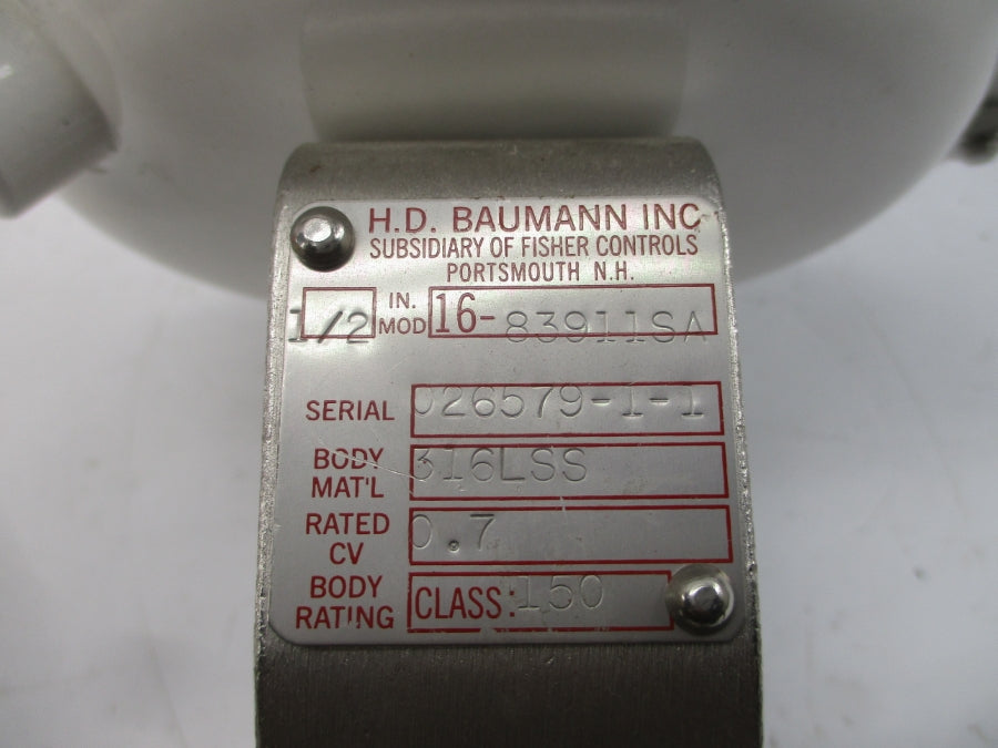 H.D. BAUMANN 16-83911SA 35PSI 1/2" NSNP