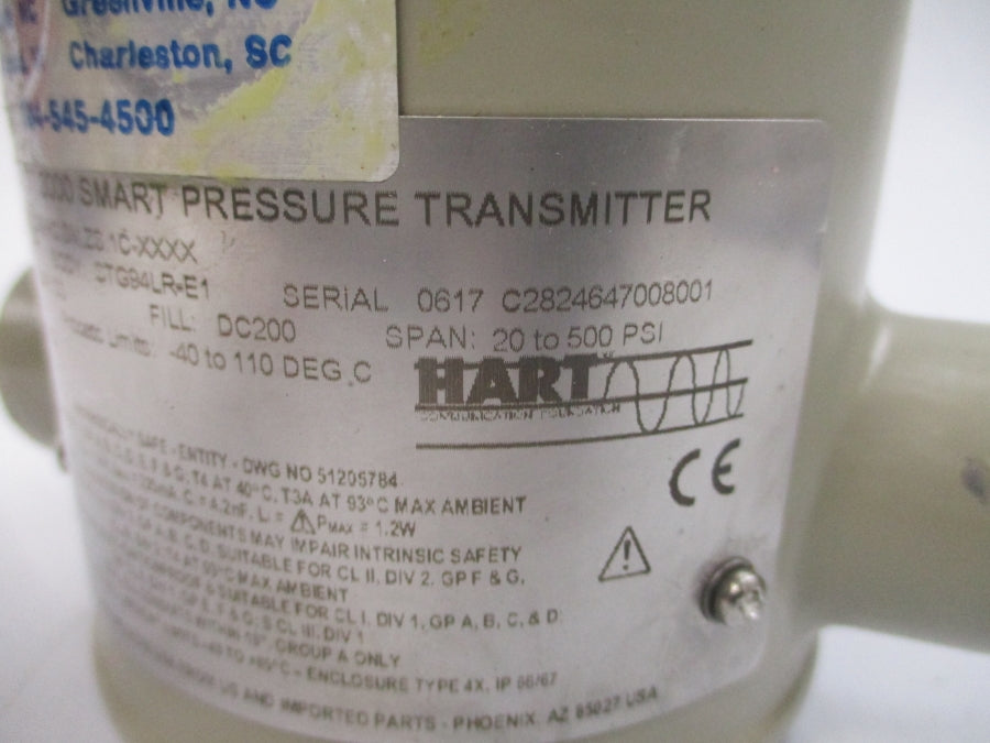 HONEYWELL STG94L-E1G-00000-HC.SM.ZS.1C-XXXX 14-500PSI NSNP