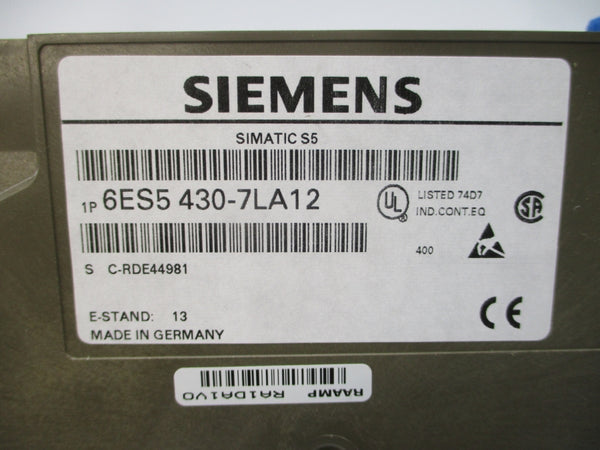 SIEMENS 6ES5430-7LA12 24VDC NSNP