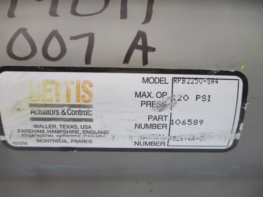 BETTIS RPB2250-SR4 106589 120PSI UNMP