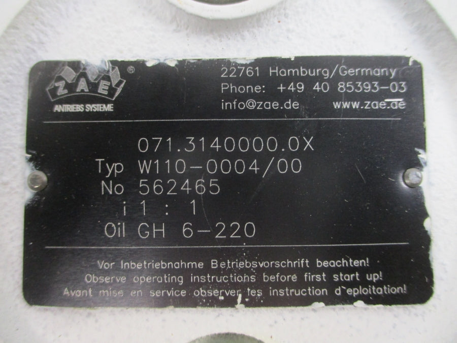 ZAE W110-0004/00 071.3140000.0X UNMP